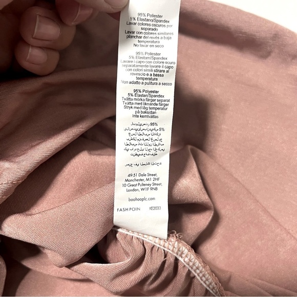 NWT PRETTY LITTLE THING Women’s Plus 16 Rose Ruched One Shoulder Bodycon Dress - Picture 8 of 8